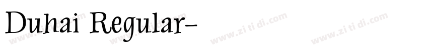 Duhai Regular字体转换